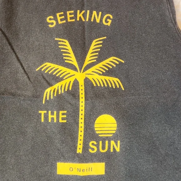 O'Neill Stonewashed Gray Graphic Swing Tanktop - Picture 2 of 5